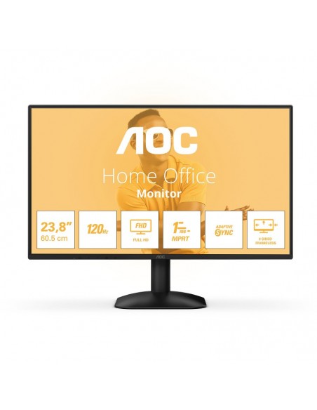 Ecran Pc AOC 23.8 pouces installé sur bureau