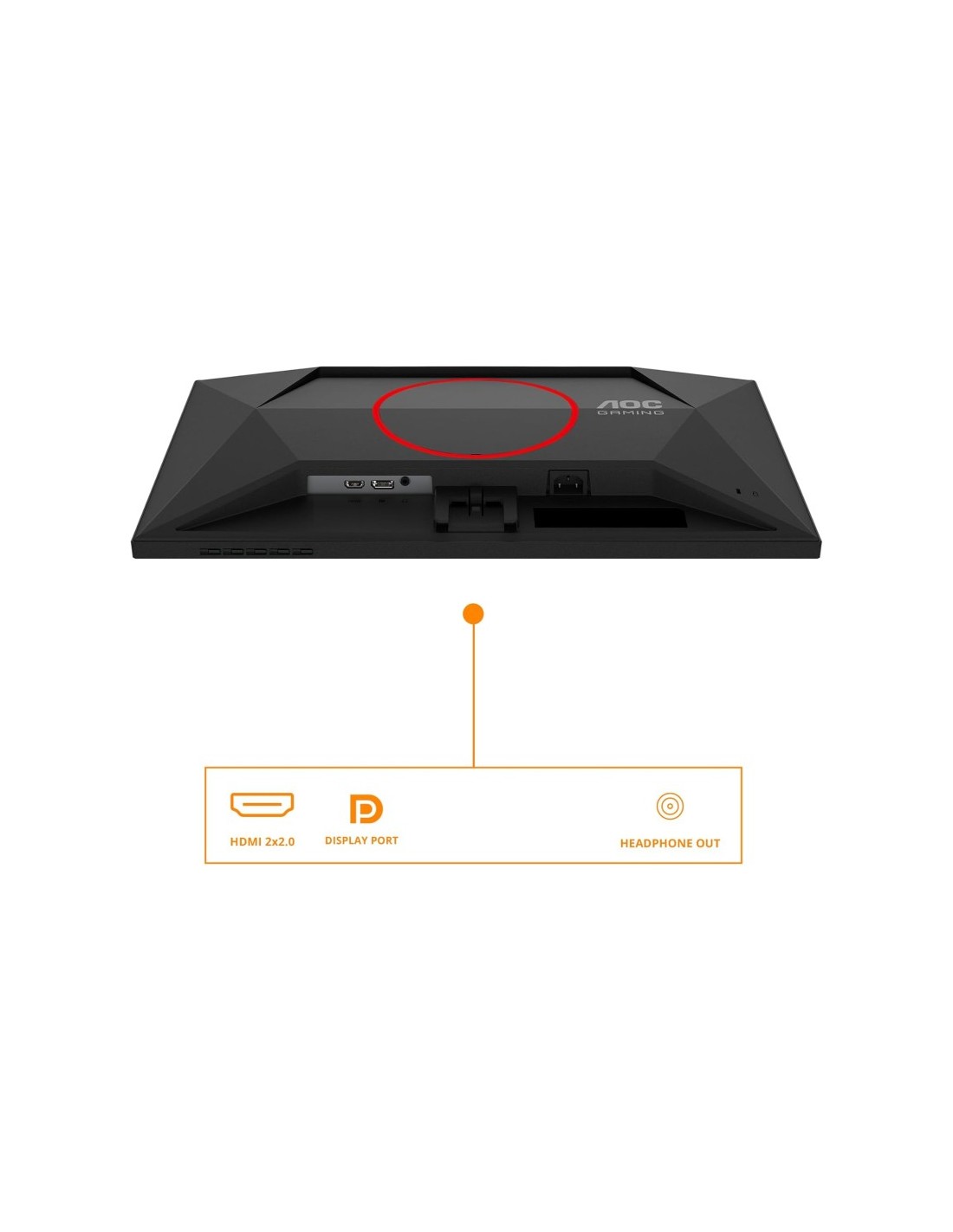 Ecran gaming AOC 23.8 pouces Full HD IPS noir