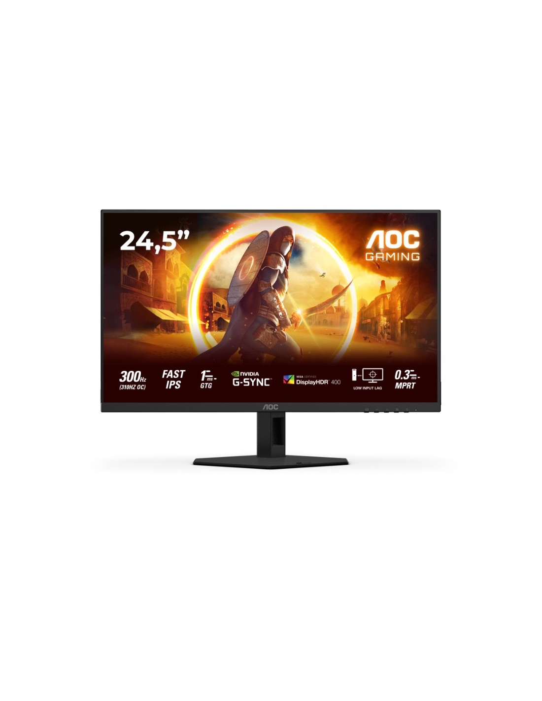 AOC 25G4SRE - Ecran Gaming 24.5 pouces Full HD Fast IPS 310Hz Noir