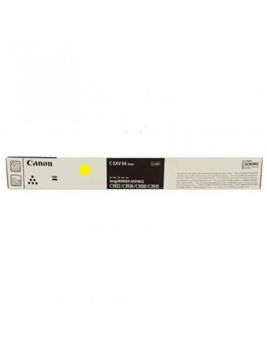 Cartouche CANON C-EXV 64 Jaune pour impressions nettes