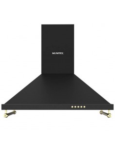 Hotte cuisine 60 cm noire électroménager Kumtel