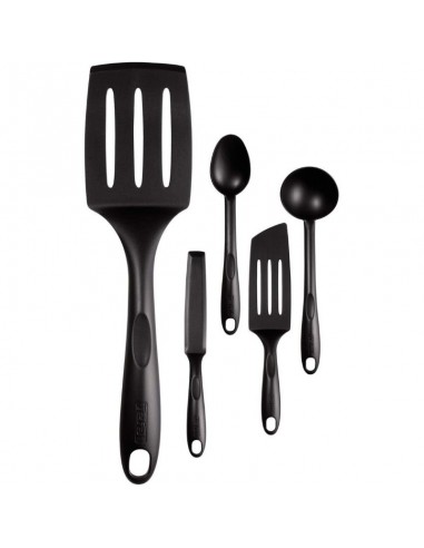 Kit cuisine Tefal 5 pièces louche, cuillère et spatules