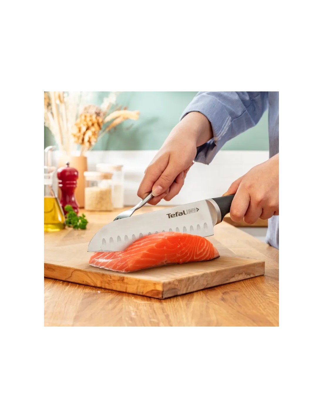 Couteau Tefal K2320614 polyvalent pour légumes et viandes