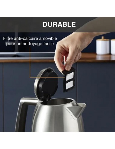 Bouilloire compacte KRUPS 1.7 litres facile à utiliser