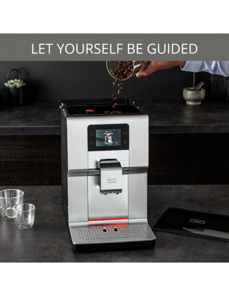 Cafetière Nespresso Krups design noir élégant