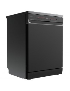 Lave-vaisselle Hyundai inox et noir design moderne pour cuisine