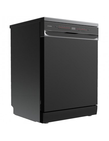 Lave-vaisselle Hyundai inox et noir design moderne pour cuisine Lave-vaisselle Hyundai inox et noir design moderne pour cuisine