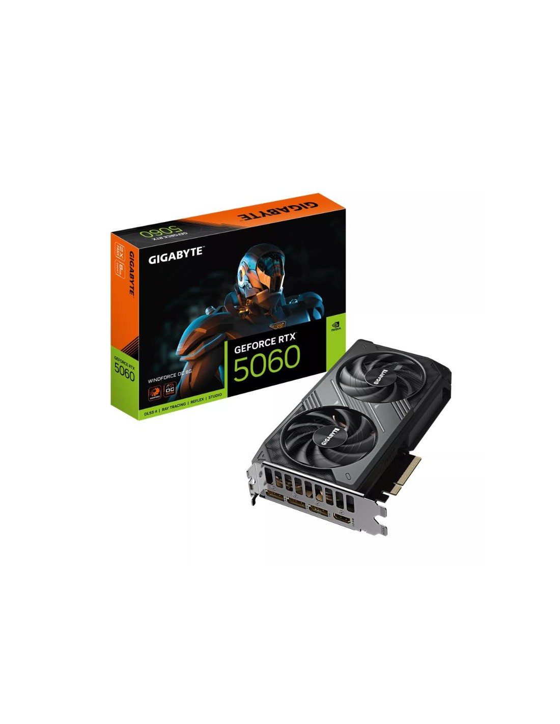 Gigabyte GeForce RTX 5060 WINDFORCE OC 8Go carte graphique gaming puissante