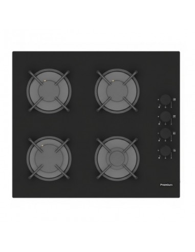 Plaque à Gaz Encastrable Premium AP1640-BS04 vue côté et commandes