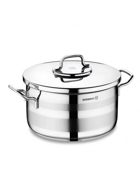 Faitout Korkmaz inox 28 cm avec système Solar