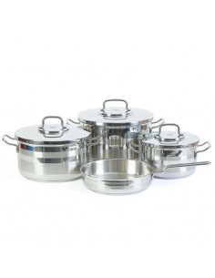 Batterie de cuisson 7 pièces Korkmaz Astra A2054 finition polie