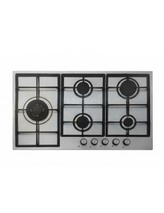 Plaque gaz premium 90 cm avec brûleurs puissants et robustes