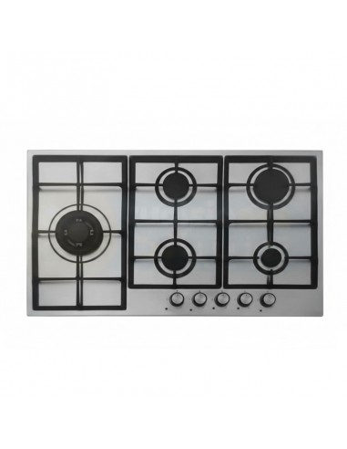 Plaque gaz premium 90 cm avec brûleurs puissants et robustes