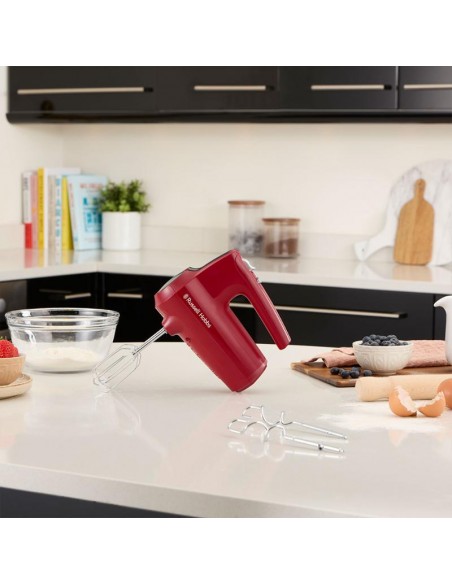 Batteur électrique Russell Hobbs rouge avec fonction turbo
