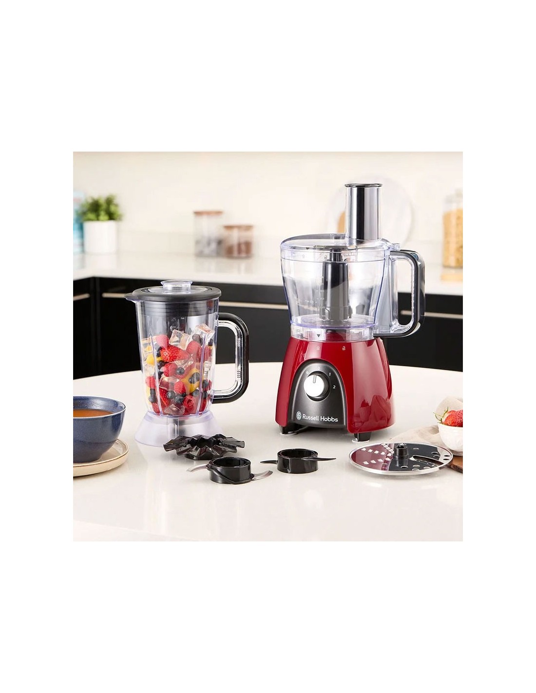 RUSSELL HOBBS Desire 600W rouge , Robot Multifonction cuisine