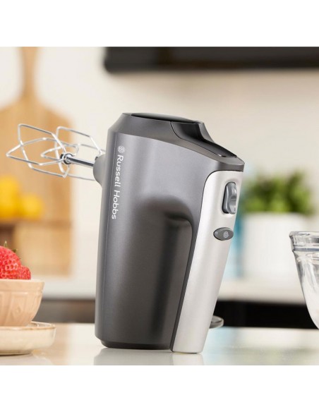 Batteur électrique noir Russell Hobbs compact et léger pour cuisine