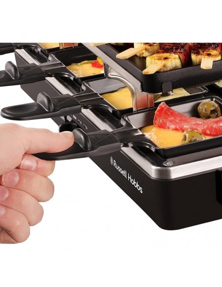 Raclette 8 coupelles antiadhésives Russell Hobbs Raclette 8 coupelles antiadhésives Russell Hobbs