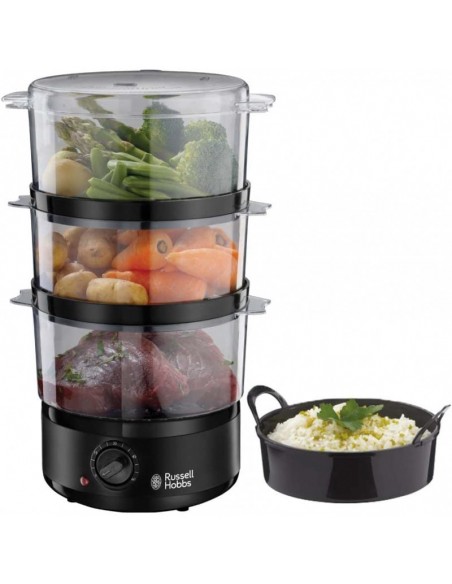 Cuiseur vapeur électrique Russell Hobbs pour cuisson sans huile Cuiseur vapeur électrique Russell Hobbs pour cuisson sans huile