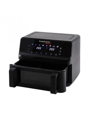 Cuisine saine avec friteuse électrique 9L Techwood noir