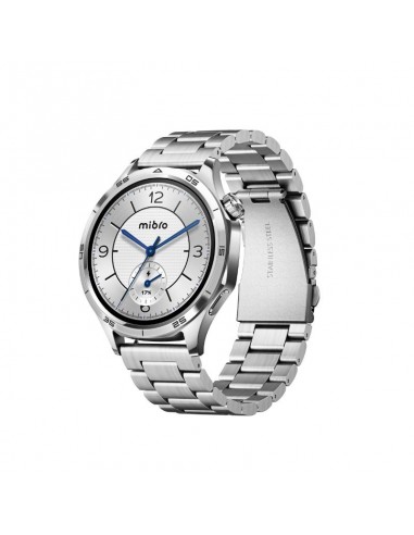 montre connectée homme Mibro design acier inoxydable