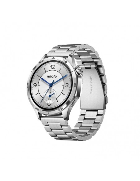 montre connectée homme Mibro design acier inoxydable