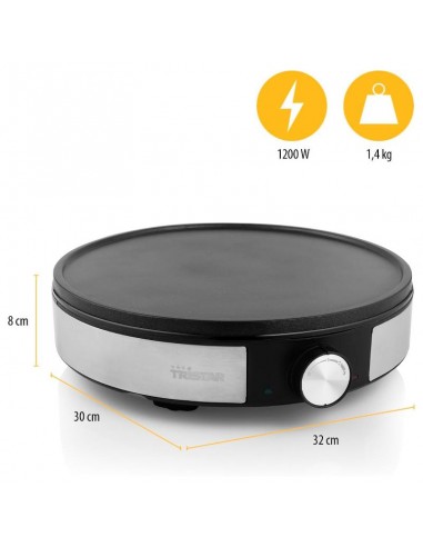 Crêpière Tristar 1200 watts avec témoin lumineux
