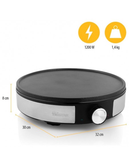 Crêpière Tristar 1200 watts avec témoin lumineux