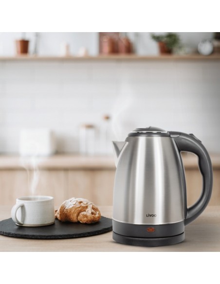 Bouilloire électrique maison Livoo sécurité anti-surchauffe Bouilloire électrique maison Livoo sécurité anti-surchauffe