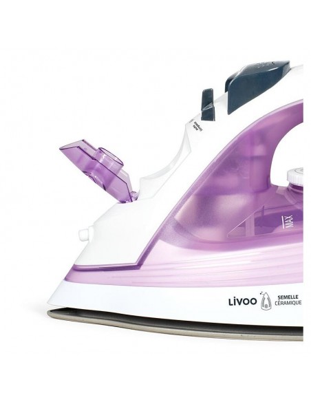 Fer à repasser vapeur puissant Livoo 2200W repassage efficace Fer à repasser vapeur puissant Livoo 2200W repassage efficace