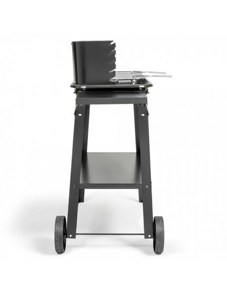 barbecue charbon camping portable pratique avec roues