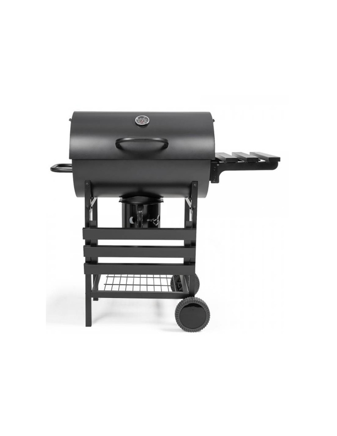 Barbecue charbon baril LIVOO DOC332 noir grillades jardin terrasse