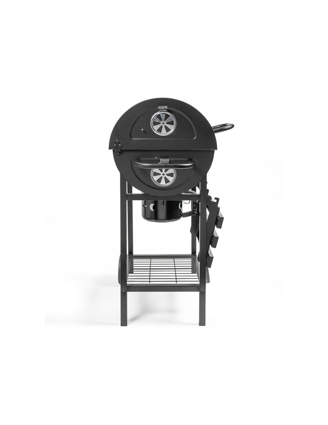 Barbecue à Charbon LIVOO baril noir cuisson grillade extérieur été