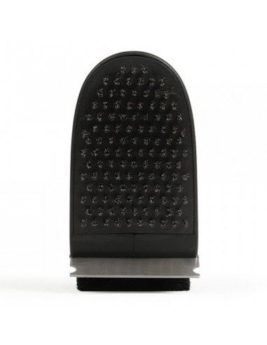 Ustensile nettoyage barbecue avec racloir métal et éponge