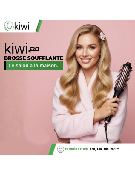 Brushing maison cheveux facile avec brosse coiffante KIWI