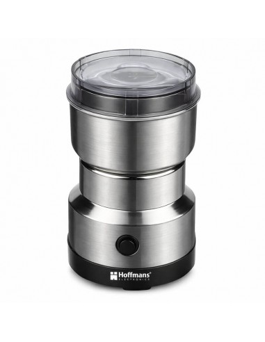 Moulin à café HOFFMANS inox argenté broyeur café domestique puissant