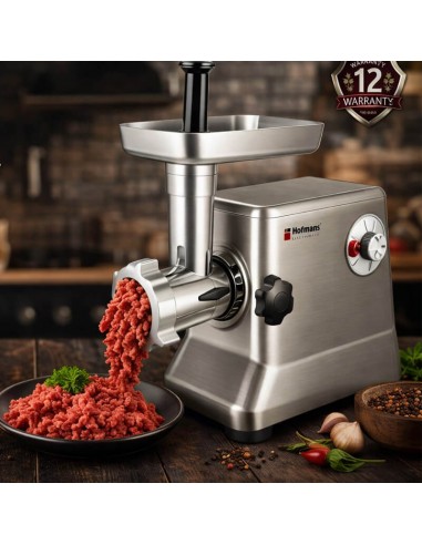 Hachoir électrique Hoffmans rapide et robuste pour viande