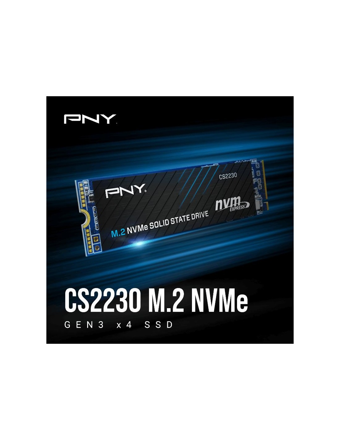 disque dur interne pny cs2230 ssd nvme 500go m2 haute vitesse