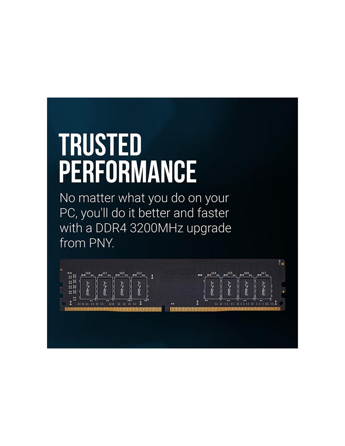 RAM DDR4 3200MHz PNY 16Go pour PC de bureau