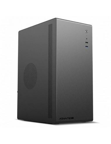 Boîtier PC noir compact ventilé et silencieux pour bureau