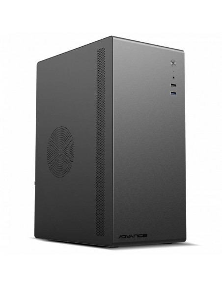 Boîtier PC noir compact ventilé et silencieux pour bureau