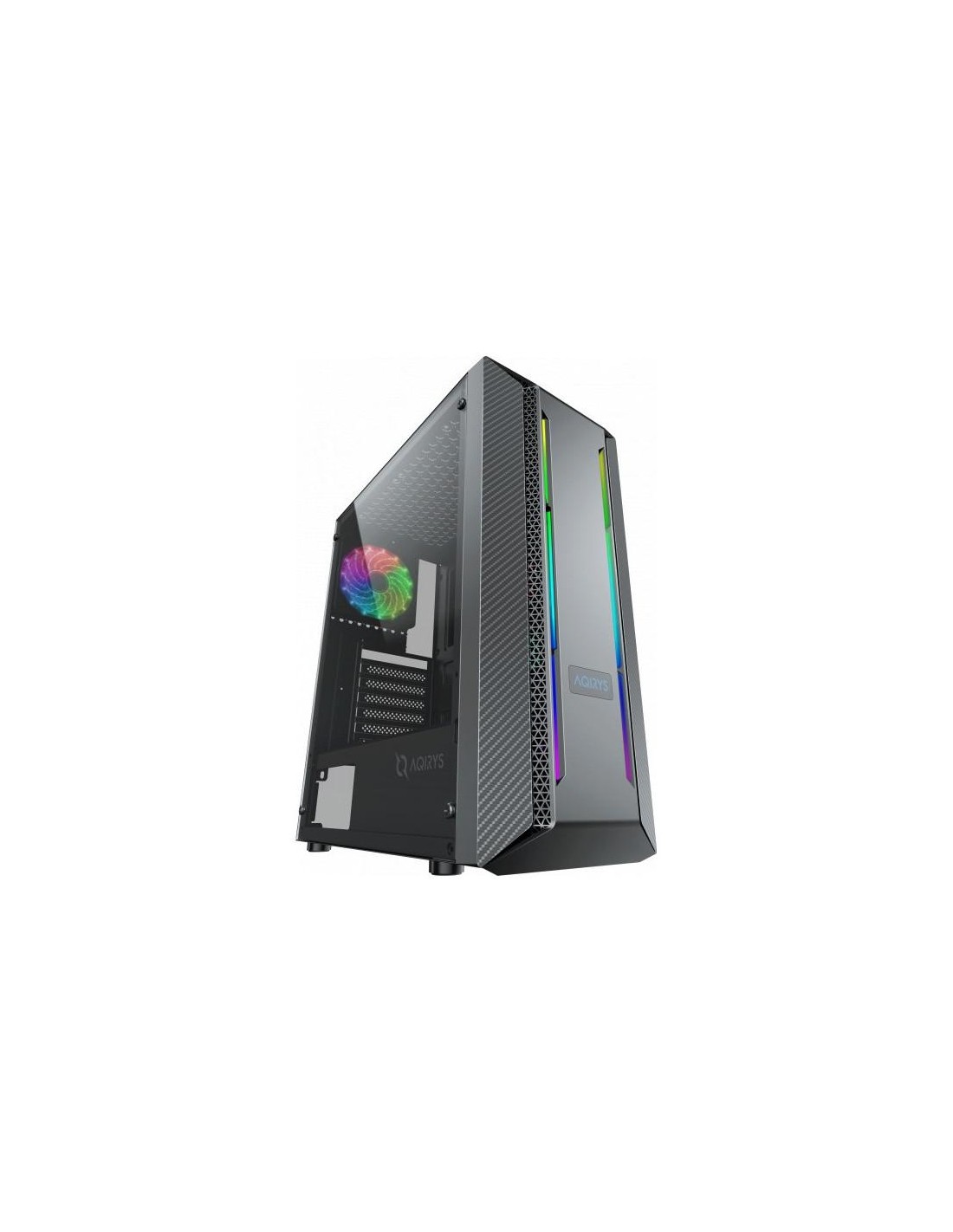 Boitier Gamer AQIRYS MIZAR ARGB noir design façade moderne gaming