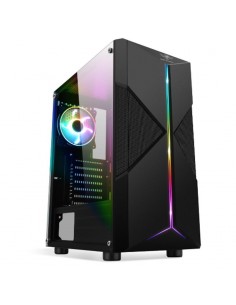 Spirit Of Gamer Clone 3 boitier gaming noir vue latérale design moderne