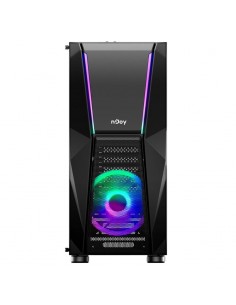 Boîtier PC tour moyenne gaming avec installation composants facile