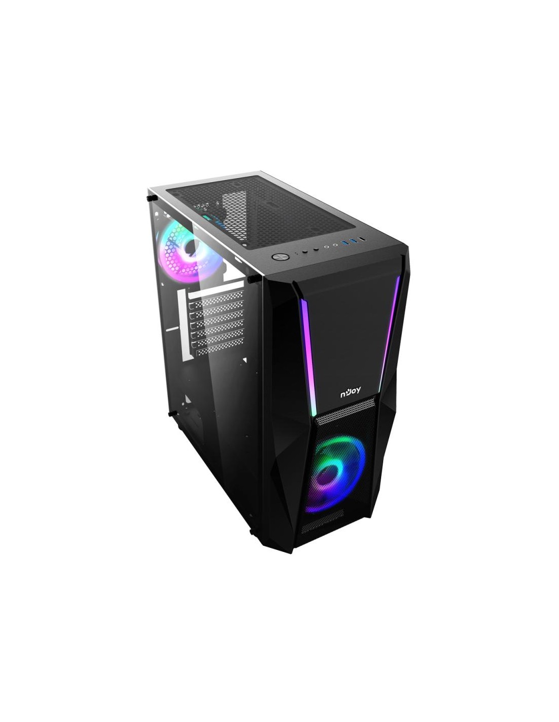 Boîtier Gamer NJOY FORT PC CASE RGB design moderne
