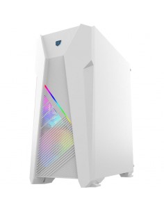 Boîtier AQIRYS CANOPUS ARGB vue latérale verre trempé blanc 2