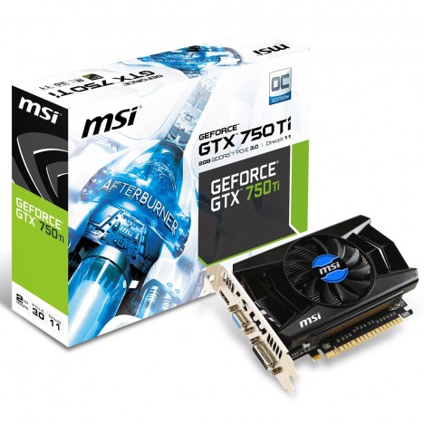 Carte Graphique MSI Nvidia GTX 750 Ti 2 Go DDR5/OC