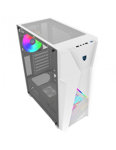 Boîtier gaming blanc ARGB airflow performant intérieur optimisé