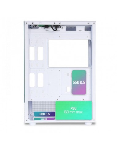 Boîtier PC Micro ATX ATX blanc Spirit Of Gamer airflow optimisé