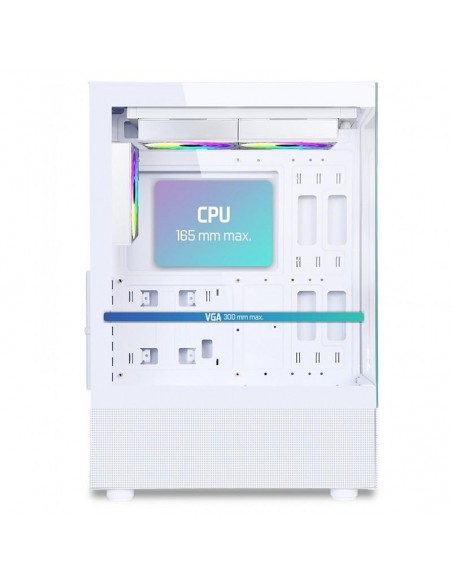 Boîtier PC gamer ARGB ventilateurs haut haut et arrière installés