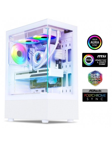 Boîtier gaming mid tower blanc Spectra Artic 8302RAW performance